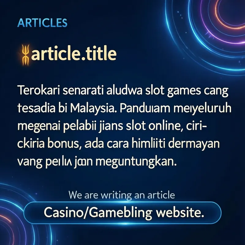 Panduan Semua Slot